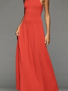 Sexy Red Halter Maxi Dress - NWT Anthropologie